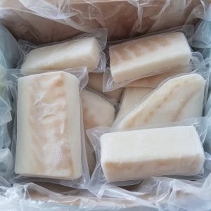 Ramoen Atlantic cod loin portions, individually vacuum packed